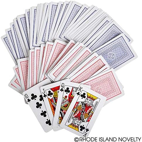 Rhode Island Novelty 2.25 Inch x 3.5 Inch Playing Cards, 24 Packs
