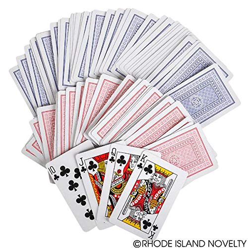 Rhode Island Novelty 2.25 Inch X 3.5 Inch Playing Cards, 24 Packs #TOP2