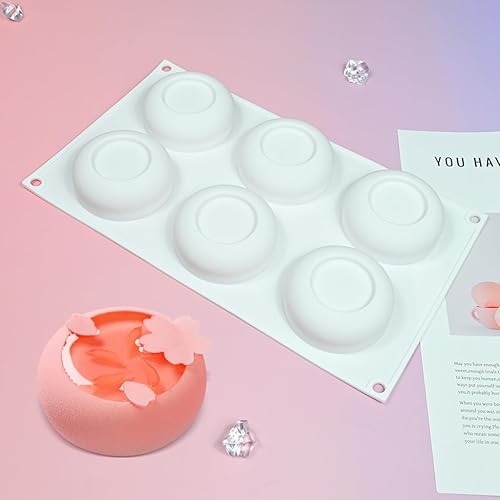 mostsom Molde de silicona para mousse, molde de mousse de forma redonda, molde de silicona para tartas, herramienta para hornear, postre para