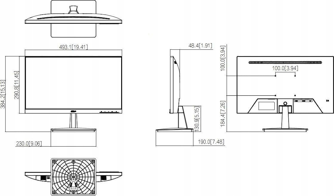 Dahua Technology Monitor 21,5" 1920x1080 LM22-L200N 16:9 5ms 60Hz 200cd/m²