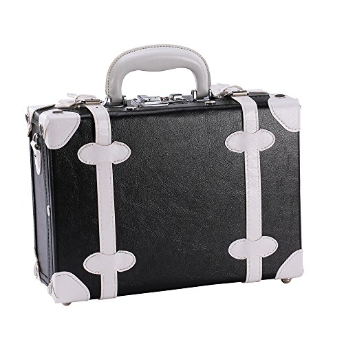 Ikee Design Black Cosmetic Travel Carrying Case Beauty Brief Case