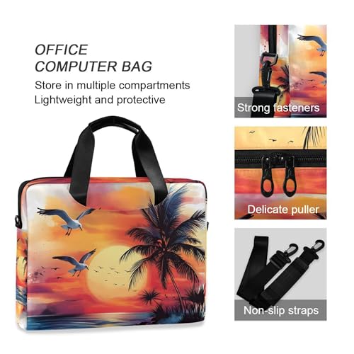 Maletín para portátil ALAZA con diseño playero 13-15.6 pulg miniatura 5