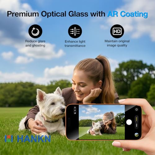 HANKN for iPhone 17 Pro Camera Lens Protector Tempered Glass Cover, Clear - image 7