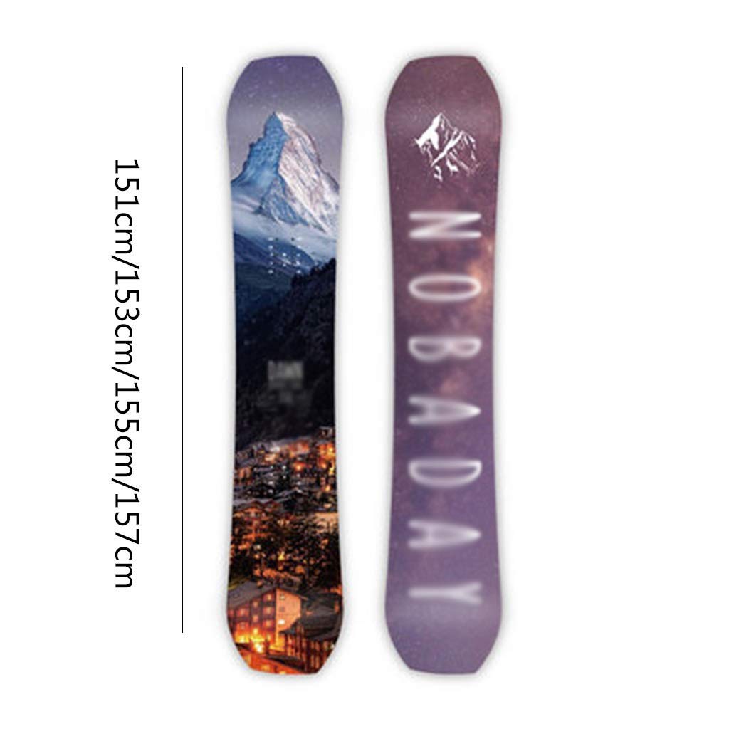 MU Neige Ski Traîneaux Longboard Ski Veneer extérieur Vêtements de ski adulte, Enfants Snowboard professionnels hommes et femmes d'équipement de ski pour débutants Veneer,Violet,151cm / 59,4 pouces