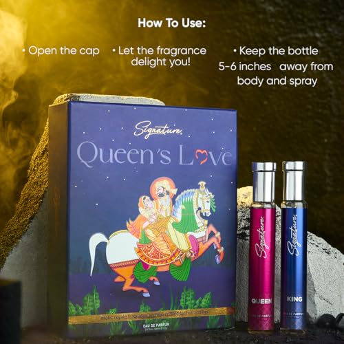 Image of Signature Queen's Love Royal Unisex Perfume Gift Set | Long-Lasting Fragrance for Men & Women | King 30 ml + Queen 30 ml | Perfect Luxury Romantic Couple Gift for Any Occasion | Travel Pocket Perfume