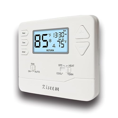 Riseem Thermostat for Heat Pump 2H/1C White Backlight