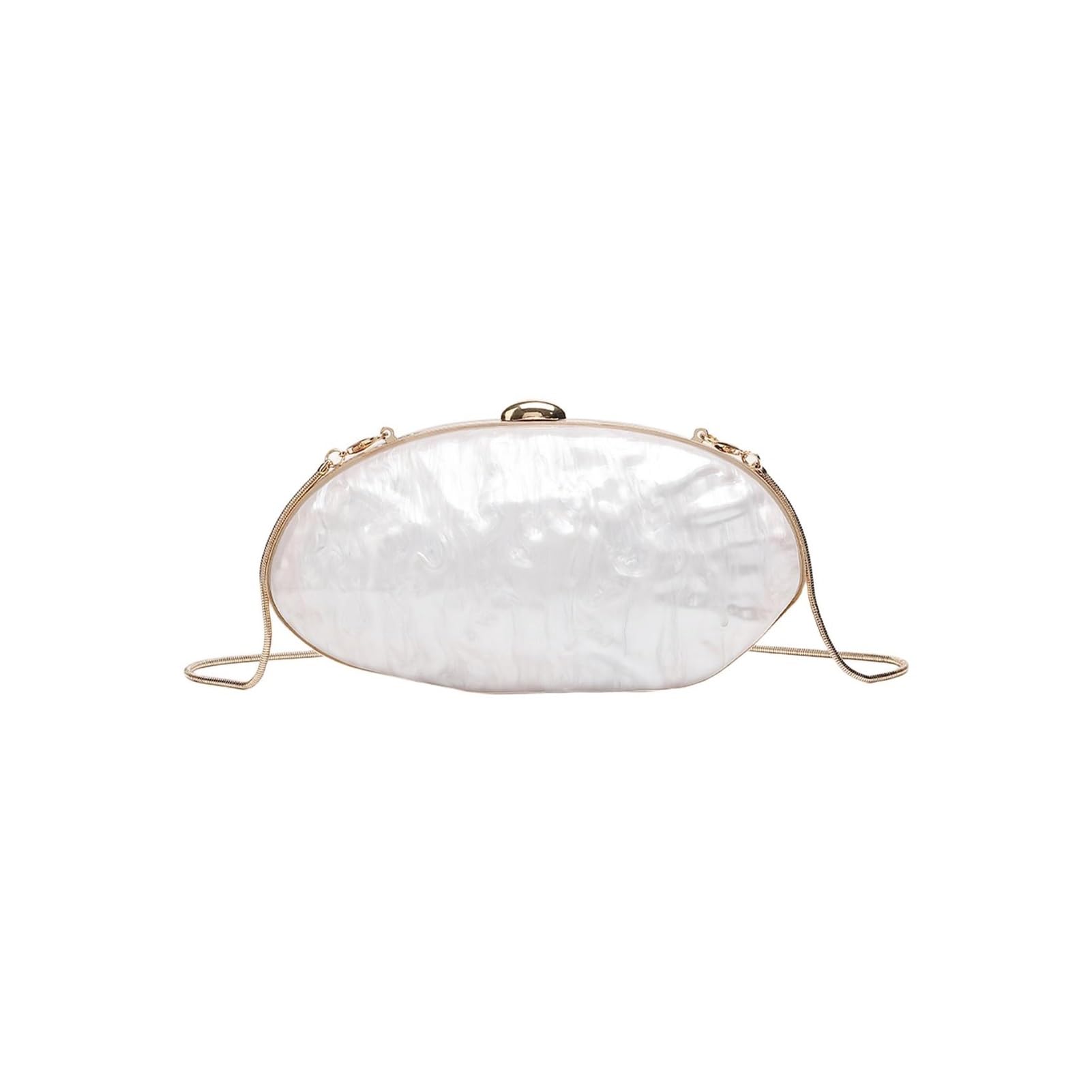 Pochette A Forma Di Conchiglia Borse da sera da donna, a forma di conchiglia, pochette da donna, tracolla, catena, borse da festa for matrimoni, borse portamonete