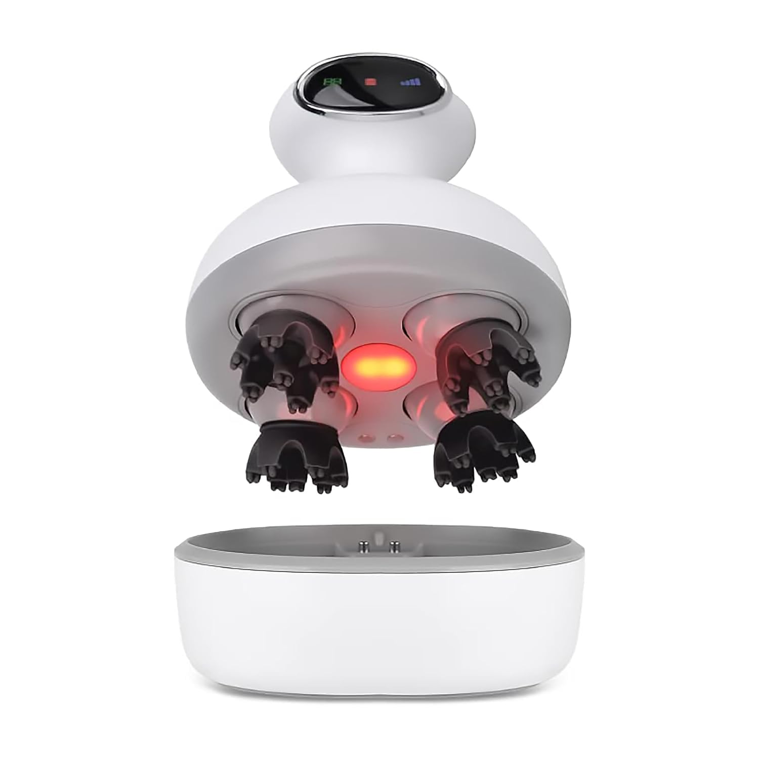 RoboTouch Trichoderma Pro+ 3D Scalp Head Massager Machine For Stress Relief  And Deep Muscle Relaxation, White