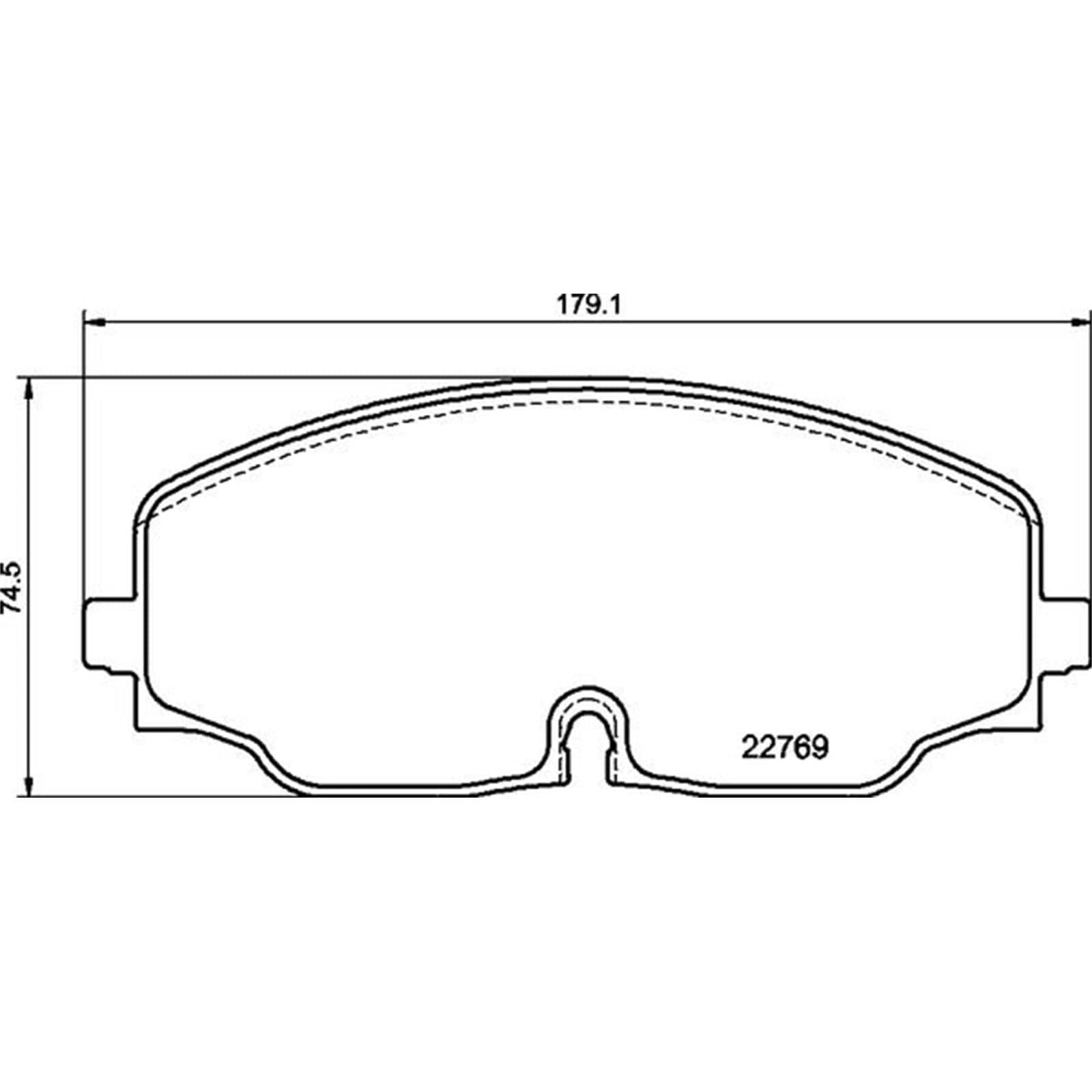 Brembo P 85 176 - Zestaw klocków hamulcowych, hamulec tarczowy
