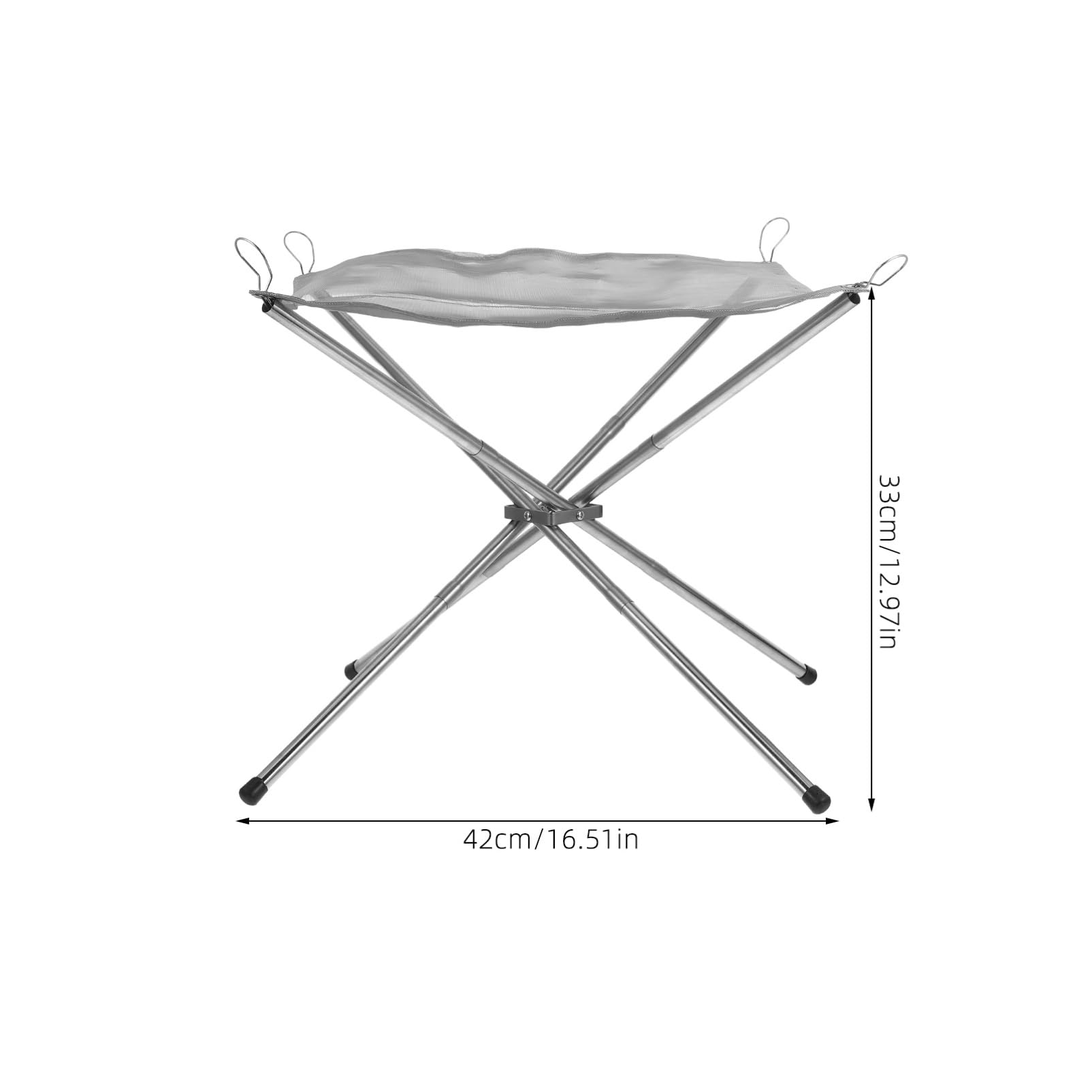 Fournitures De Camping Support De Feu De Camp Portable en Acier Inoxydable Réchaud De Camping pour Une Cuisson Efficace