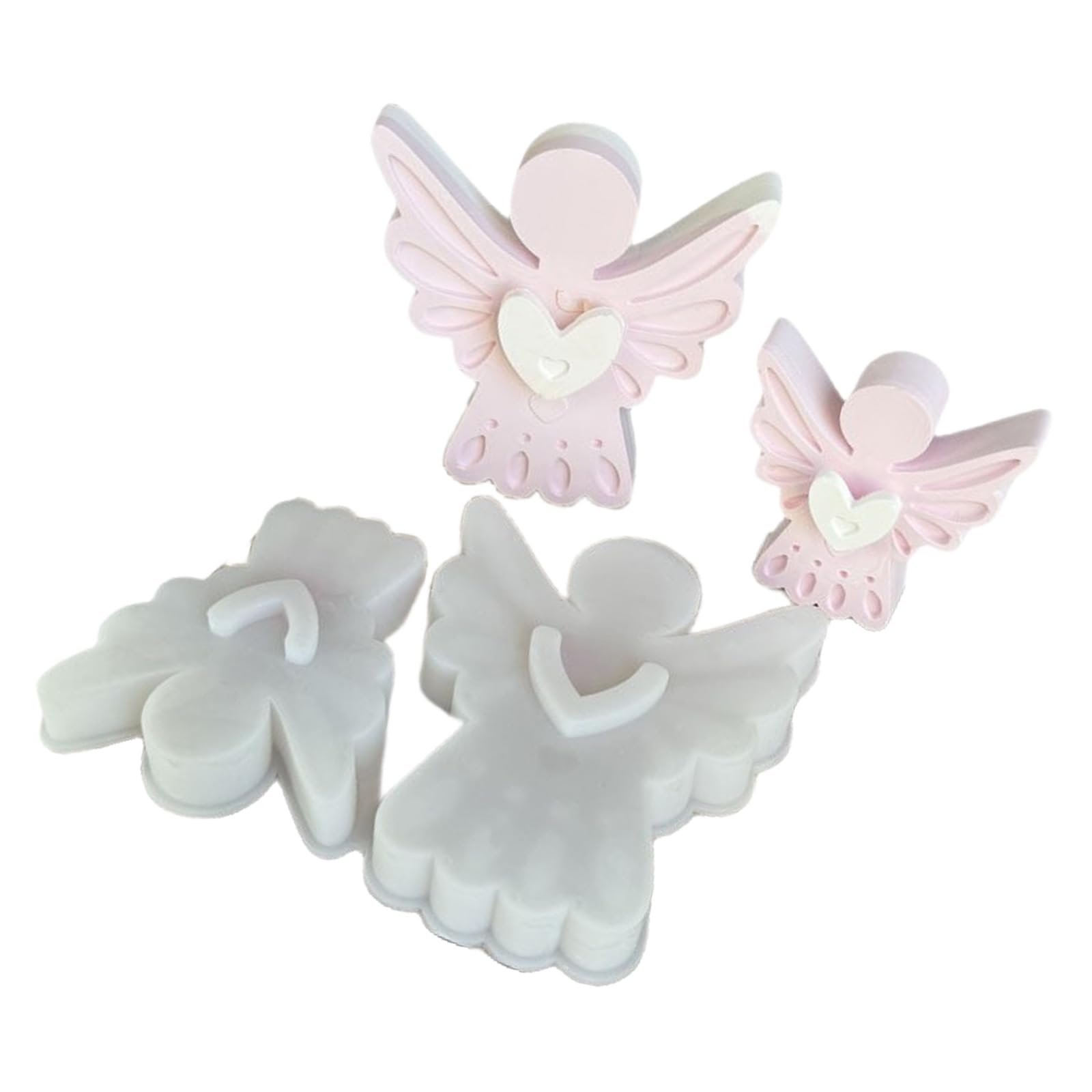 Buxuaaaa Silicone Angelic Wing for Fragrances Diffuser Craft Home Decoration Gift Art Creation Angelic Wing Mold Silicone Craft Mold Making Soap Plaster Molds Home Decor Wax