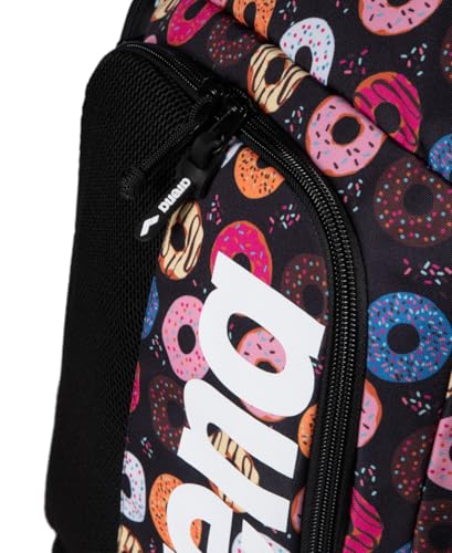 Image of ARENA Spiky III Backpack 45 Swimming Athlete Sports Gym Rucksack Large Training Gear Equipment Swim Bag for Men and Women, 45 Liters, Donuts