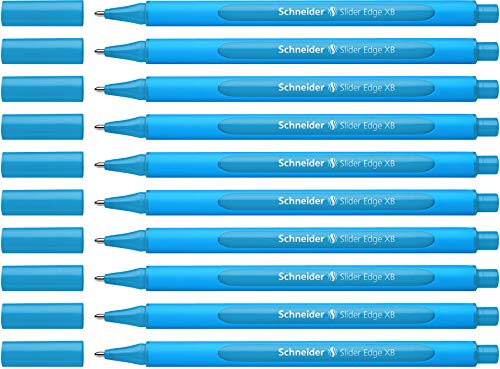 Image of Schneider Slider Edge XB Ballpoint Pen, Box of 10, Light Blue (152210)