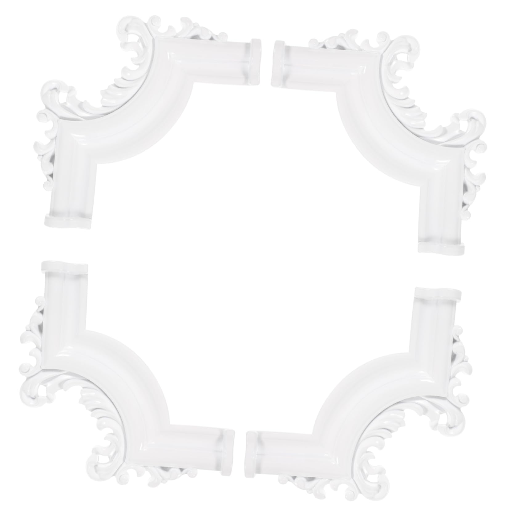 Decoración de esquinas interiores con moldura vintage de PVC para salones y techos elegantes
