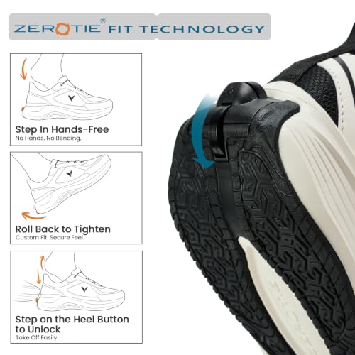 Image of uupalee World's First Adjustable Hands Free Shoes for Women Men - Self Lacing Walking Shoes with Innovative Design, No-Tie Laces, No-Bend Convenience, Slip on & Slide & Go
