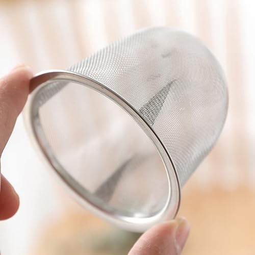 Miniatura 3 de Kichvoe 4 piezas de filtro de tetera de tetera de tetera de drenaje de red de té infusor de té de metal suministros de té de acero inoxidable