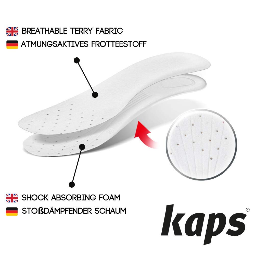 Anatomicznie ukształtowane wkładki do butów sportowych, trampków, Kaps Sport (41 EUR - 41 EUR - 41 UK dla kobiet / 41 UK)
