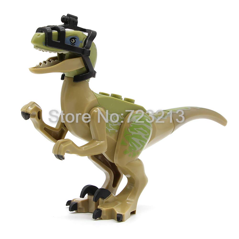 yaning Single Sale Legoingly Dinosaur World Set Velociraptor Blue T-Rex Building Blocks Sets Model Toys for Children