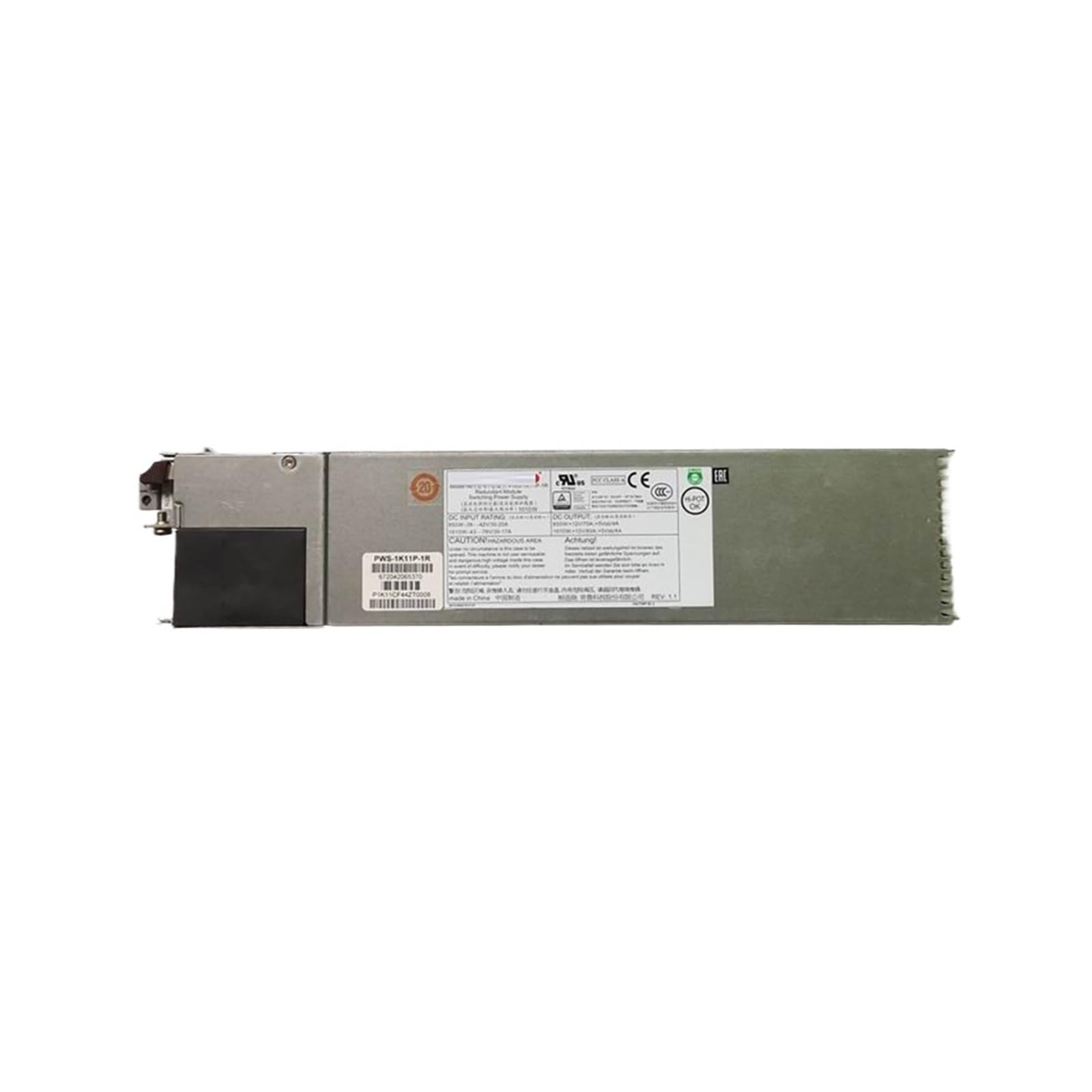 1010W Redundant Power Module, DC Power Supply, PWS-1K11P-1R Original