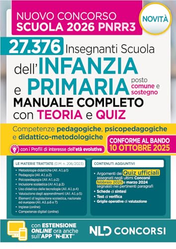Concorso scuola PNRR3. Manuale infanzia e primaria con teoria e test di verifica per il concorso scuola Infanzia e Primaria 2025-2026