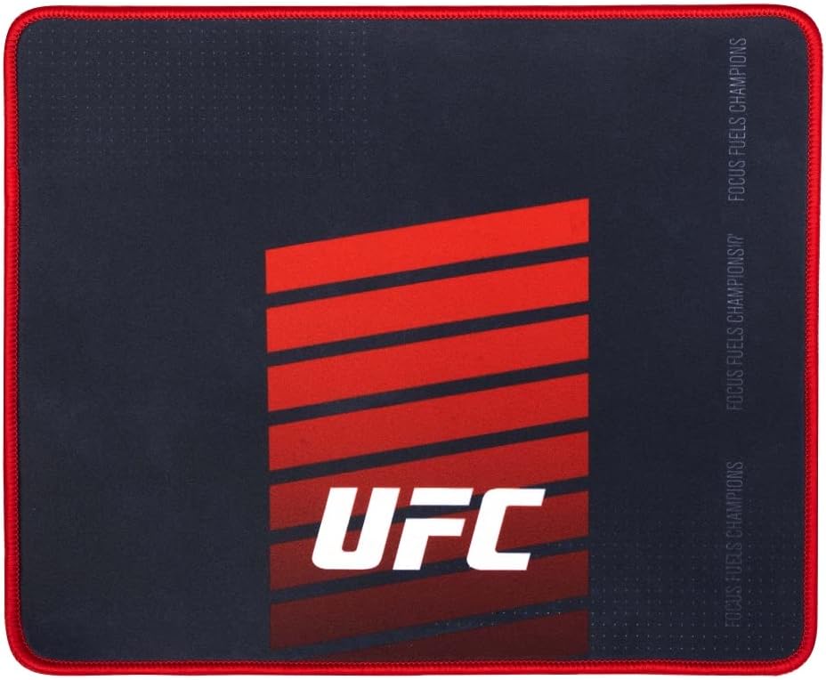 UFC 40 x 30 cm Mouse Mat for Desktop PC Gaming - Ultra Thin 3D Silicone Surface - Non-Slip Rubber Base