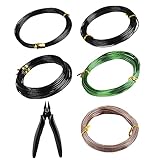 [ Multifunktion ]: Dieser Bonsai-Trainingsdraht kann Ihnen helfen, die Topfpflanze, den Bonsai, den Baum nach Ihren Wünschen zu formen oder zu helfen, dass schwache Zweige hoch und gerade werden. Bonsai Draht wird speziell für die Form Ästen und kleinen Trunk für Bonsai und geeignet für Bonsaianfänger und auch für erfahrene Bonsaikünstler.