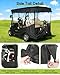 WEIMELL Golf Cart Enclosure 4 Passenger for Club Car Tempo Onward Precedent Extended Roof 88