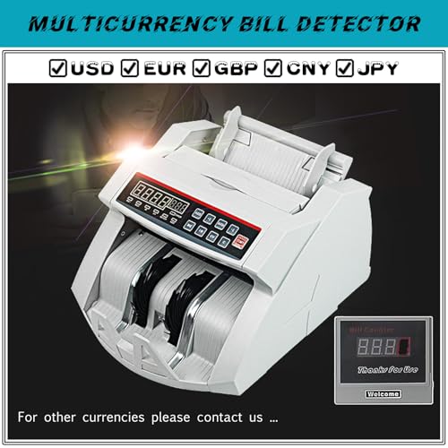 Detector De Falsificação LED Multimoeda, Máquina De Contagem De Notas Estrangeiras, Detecção UV/MG/I