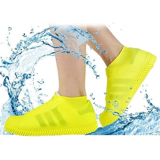 Houseybits Pack of 2 Waterproof Shoe Covers, Silicone Rubber Rain Shoe Cover for Women and Men,Reusable Foldable Non-Slip Boot Covers_Multicolor Multicolour (B0D8HWV5DR) Amazon Price History, Amazon Price Tracker