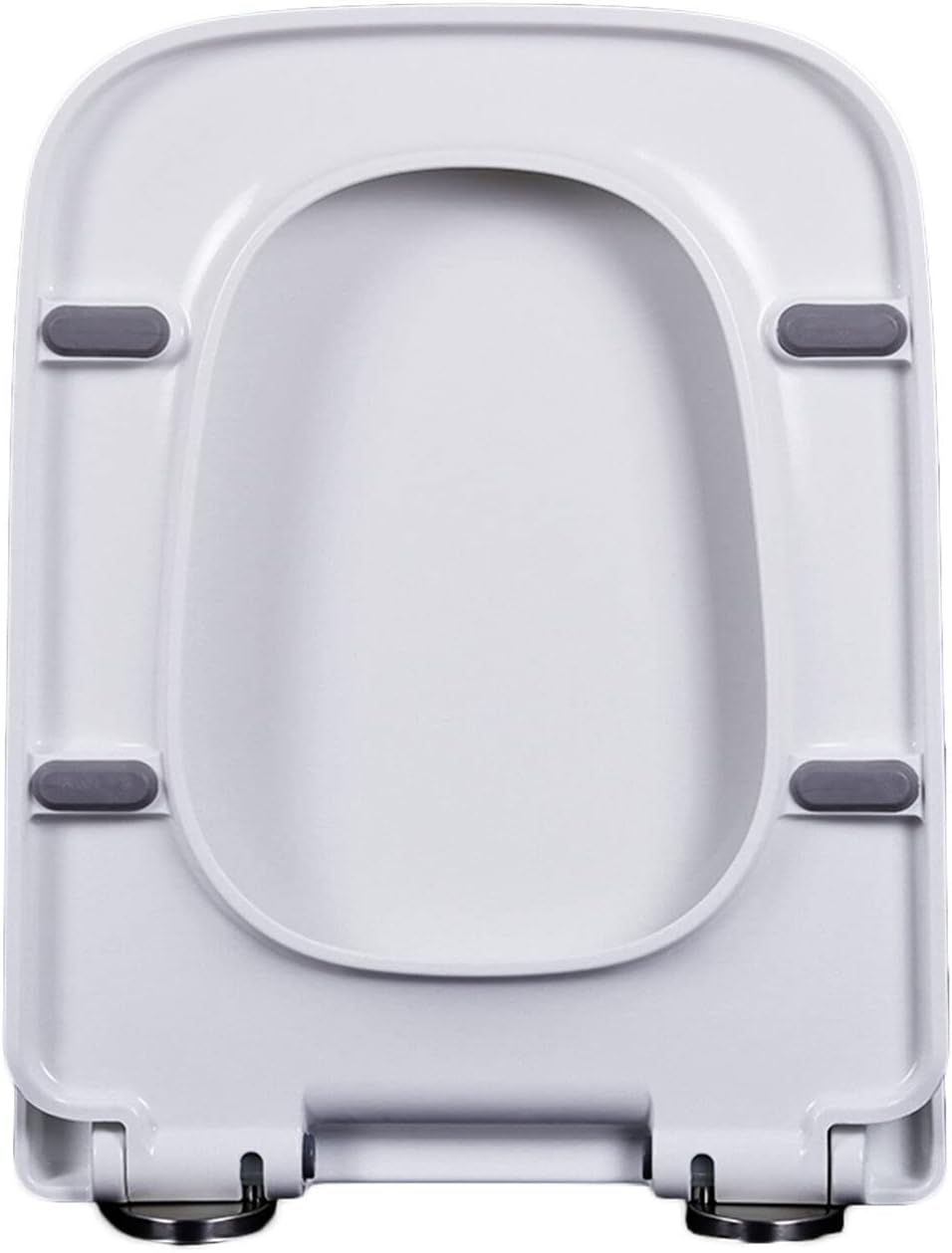 Plastic Toilet Seat Square, Slow Close Toilet Seat with Quick Release