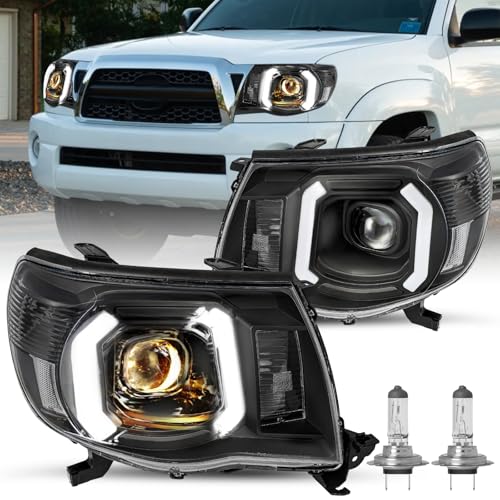 Image of JSBOYAT LED DRL Headlight Assembly for 2005-2011 Toyota Tacoma Pickup