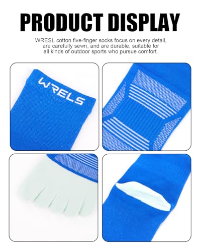 3 Pairs Cotton Toe Socks for Men Women High Performance Breathable Five Finger Socks for Hiking Running4