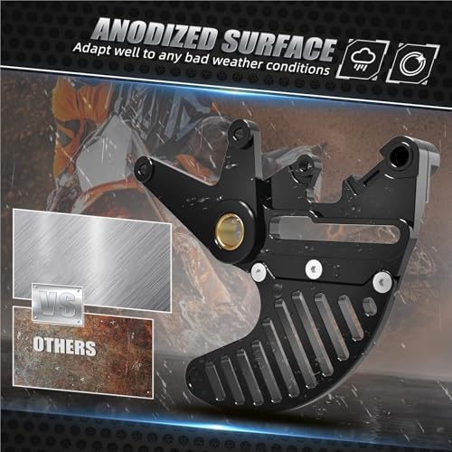 Soporte de pinzas dobles para rutas de enduro extremo y protector de disco trasero EXC 300 7