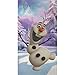 BERONAGE Disney - Asciugamano da bagno Frozen, motivo: Olaf - Telo mare 75 x 150 cm, 100% cotone, motivo: Anna Elsa Kristoff Sven Arendelle