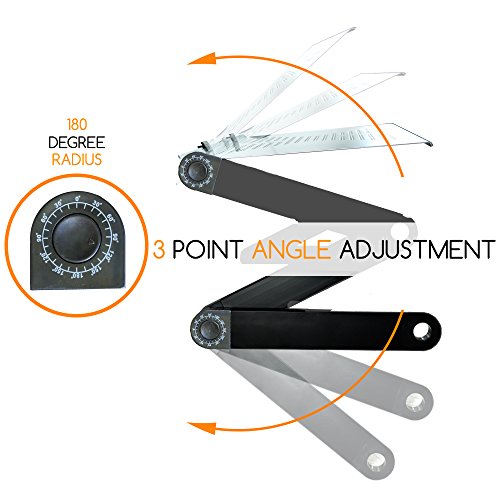 MyDeal Products QuickLIFT Book & Magazine Portable Stand with Easy Set-Up & Adjustable Height / Angle for Mounting on Desk / Bed / Couch / Floor. Includes Flashlight