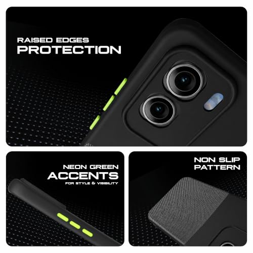 Image of AIBEX Premium Back Cover Case Compatible for Vivo T5 Pro 5G | Scratch & Drop Tested Shockproof Matte Texture Case with Soft Microfibre Lining | Slim Fit Cover with Anti-Scratch Finish - Black