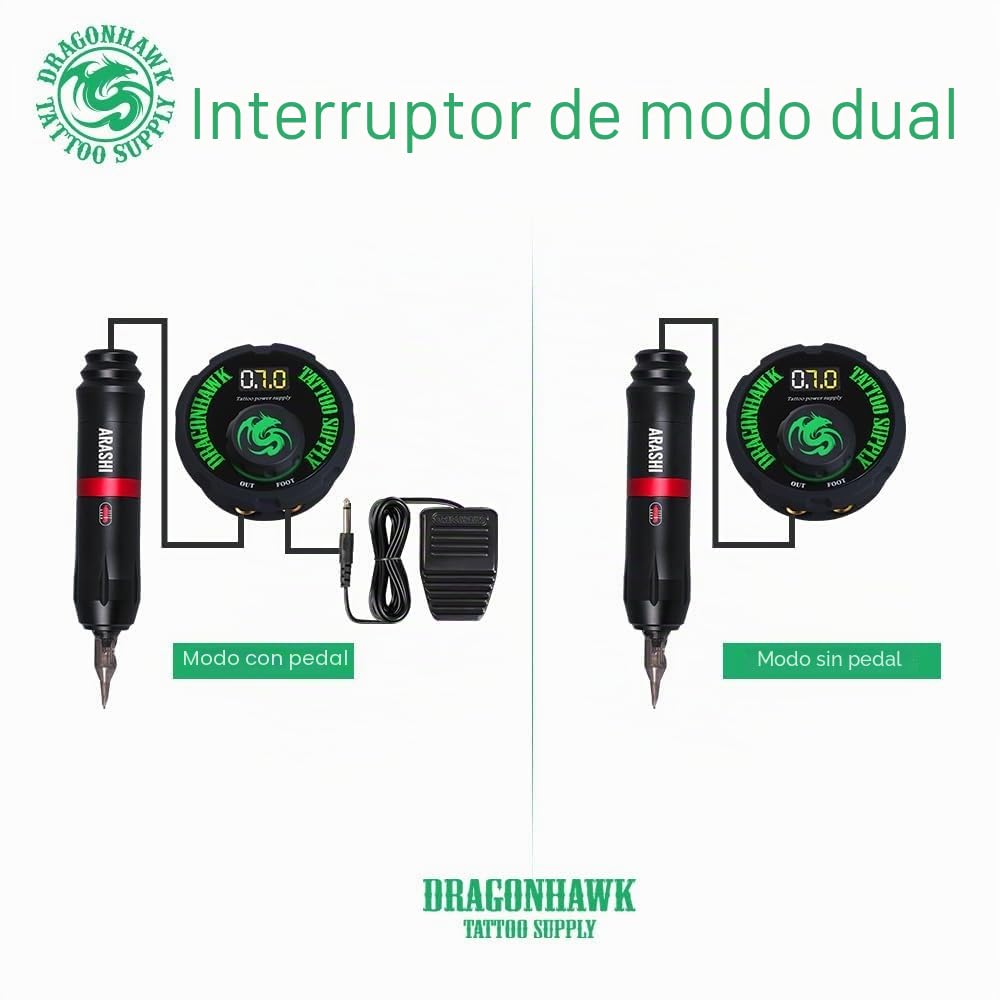 Dragonhawk Airfoil – Fuente de Alimentación para Máquinas de Tatuar tipo Pluma