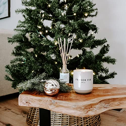 Sweet Water Decor Fraser Fir Soy Candle | Cypress, Evergreen, Cedar, And Fir Balsam Scented Candles For Home | 12Oz Cream Stoneware Jar, 60+ Hour Burn Time, Made In The Usa #TOP3