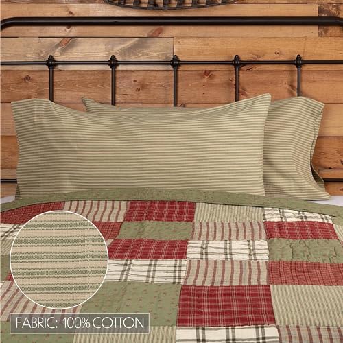 Vhcbrandsfarmhousekhakitanstripedcottonprairiewindsbeddingtickingstripekingpillowcasesetof2 Urban Country Home Decor Vhc brands farmhouse khaki tan striped cotton prairie winds bedding ticking stripe king pillow case set of 2 urban country home decor