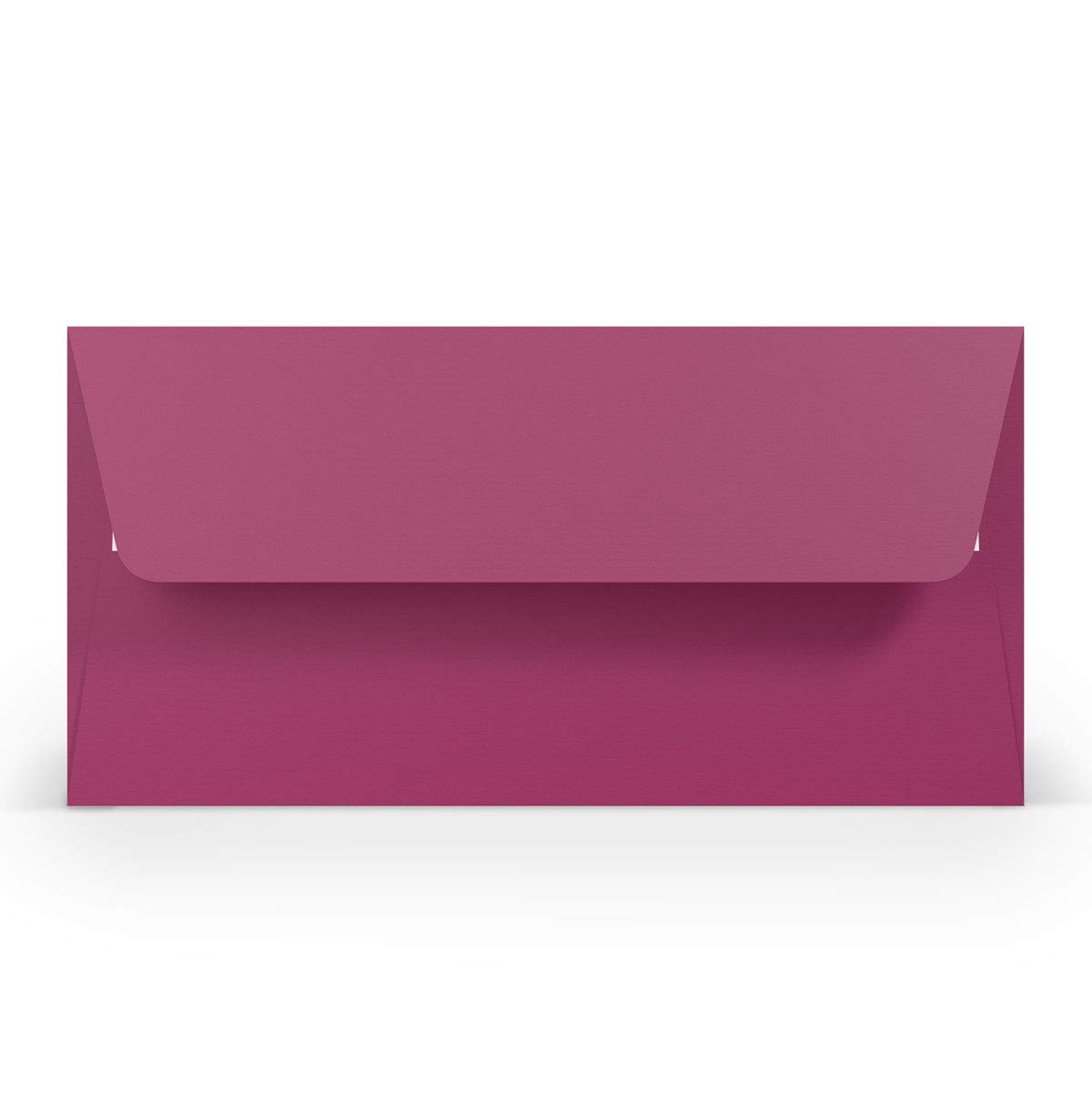 PAPERADO 150 Briefumschläge DIN lang/DL Haftklebung mit Seidenfutter - Amarena gerippt Magenta Violett - 100 g/m² Kuvert ohne Fenster 22 x 11 cm - Umschläge mit Haftklebung breite Klappe