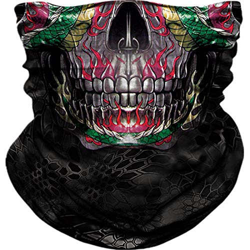 Seamless Neck Gaiter Shield Scarf Bandana Face Mask Seamless UV Protection for Motorcycle