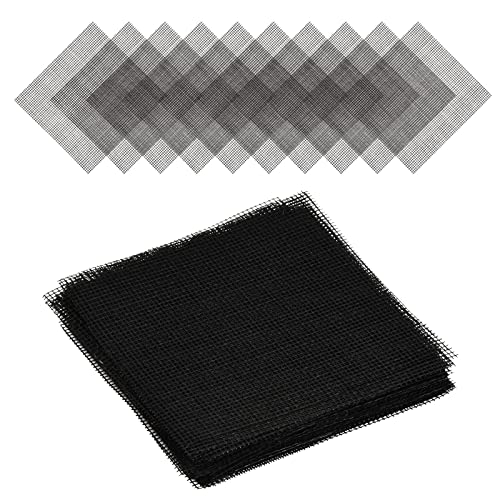 Vesaneae Maceta Bonsai Malla Plastico,Almohadillas De Malla para Macetas Cuadrada,Alfombrilla De Rejilla Inferior BonsáI,para Orificios De Drenaje La Pérdida De Suelo 50uds (Squares 10x10cm)