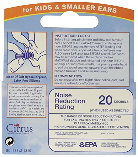Image of EarPlanes Ear Plugs Kid's Small Size 1 Pair