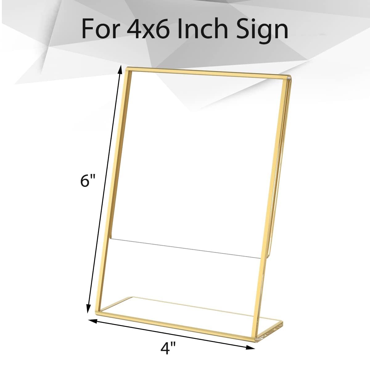 YOAEAILY Acrylic Gold Frames 8 X10, Slanted Back Gold Picture Frames Table Acrylic - View #7