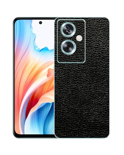Image of Compatible with Oppo A79 5G Back Skin Sticker /Vinyl wrap /Protective Film Mobile Skin Black Leather by Candeal Mizhan (only Back)