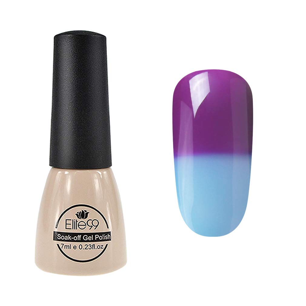 Elite99 Thermal Temperature Color Changing Gel Polish Soak Off UV LED Nail Polish Manicure Nail Art 7ml - 5737