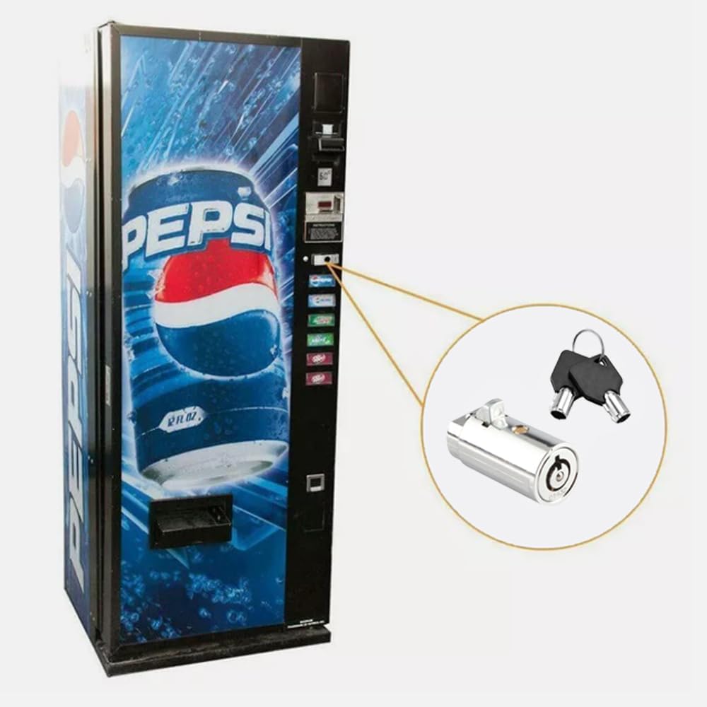 Tubular Vending Machine Lock with Key – Universal Fit for Soda, Snack, Candy & Gumball Machines (All Keyed Alike=Keyed the Same, 2) image 5