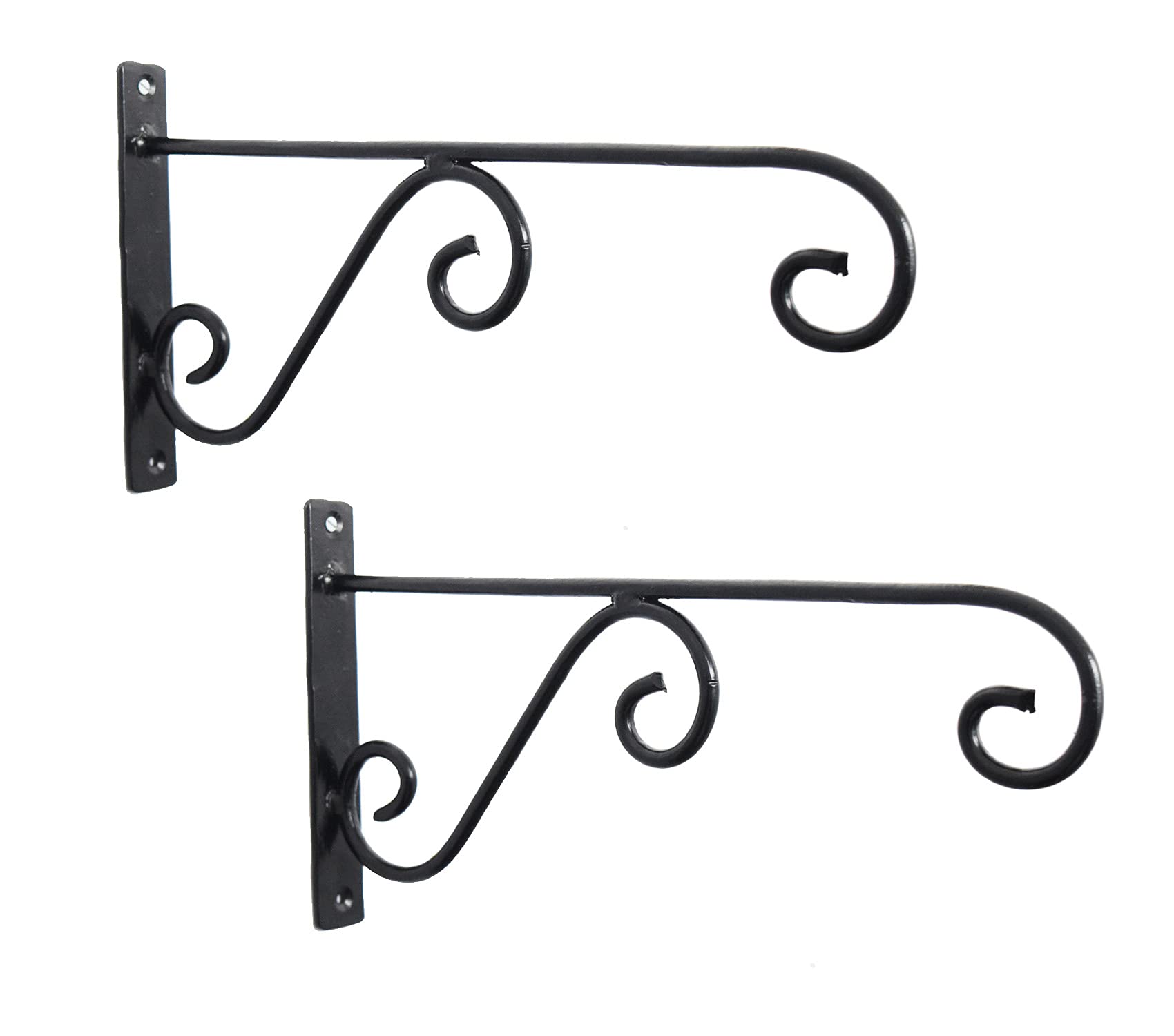 CRAFTCASTLE Metal Big Long Plant Hanger Wall Hanging Plant Hook for Bird Feeders Planters Lanterns Wind Chimes Hanging Baskets Ornaments String Lights Indoor Outdoor Balcony & Garden (Pack of 2)-image-31
