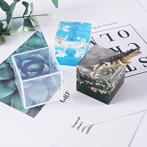Luxwin 4Pcs Resin Casting Molds, Super Transparent Resin Molds,Including Sphere, Cube, Pyramid, Diamond For Resin Epoxy,Diy Craft, Decoration,Epoxy Resin Kits For Beginners #TOP2