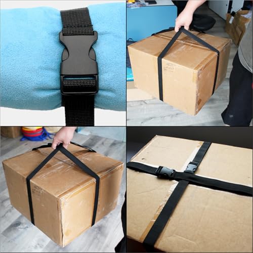 Sangles à cliquet noires de 50 à 300cm avec boucle came robuste - 8